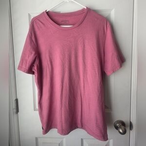 Untuckit Ultra Soft Rose Color Short Sleeve Crew Neck T-shirt SZ L